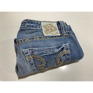 Big Star Sweet Ultra-Low Rise Denim Shorts Size 28